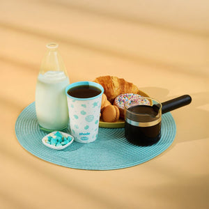 16oz Paper Hot Cups with Lids, Sealife, 80 Count