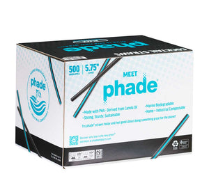5.75" Black Cocktail Straws - 6,000 Count