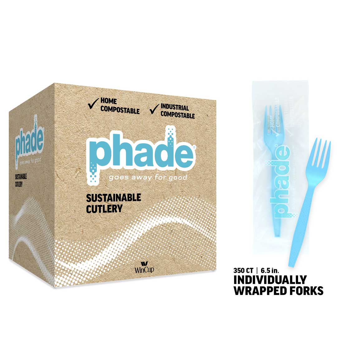 100% Compostable Forks - 350 Count Bulk, Wrapped