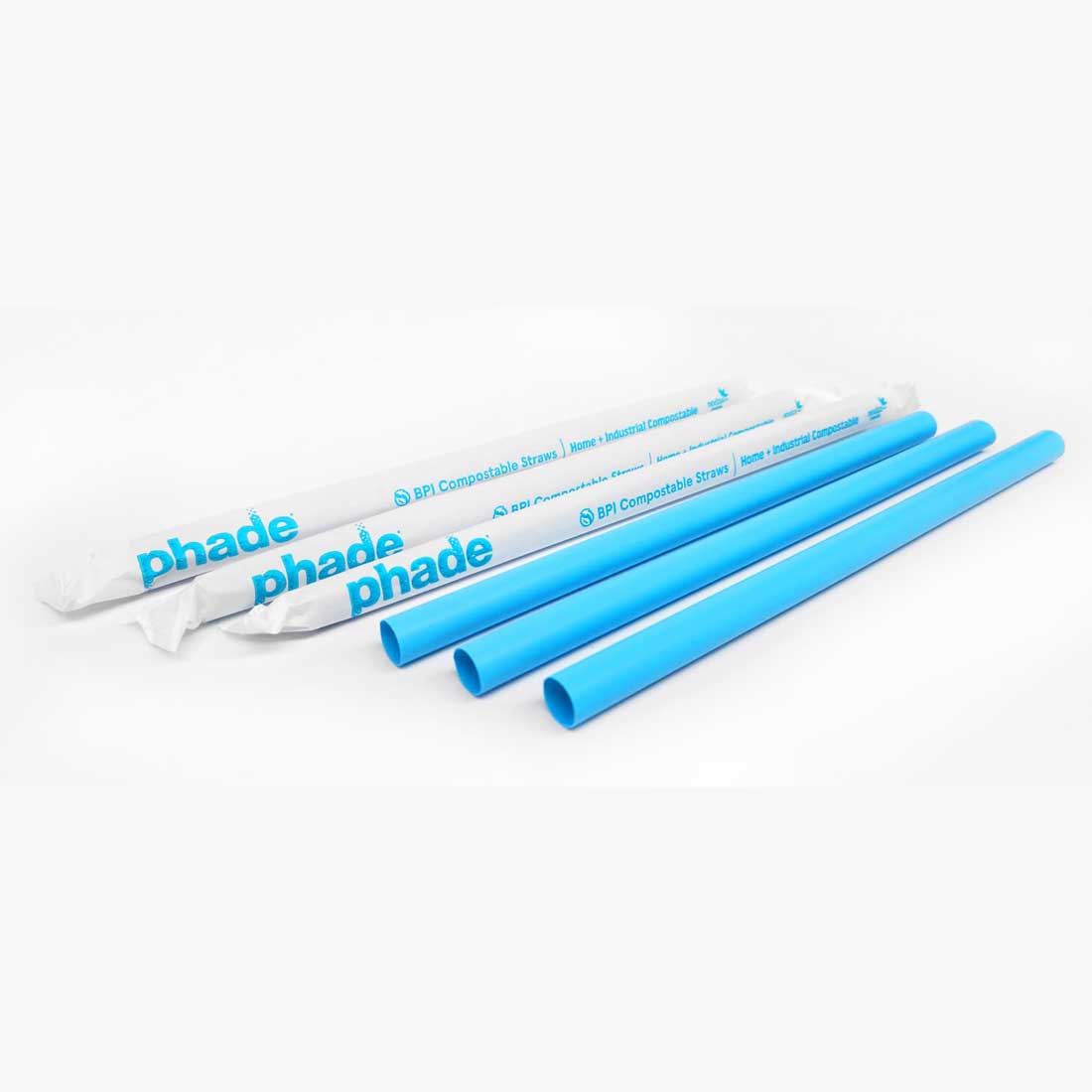 Eco-Friendly 9.0" Colossal/Boba Drinking Straws -  500 Count, Wrapped